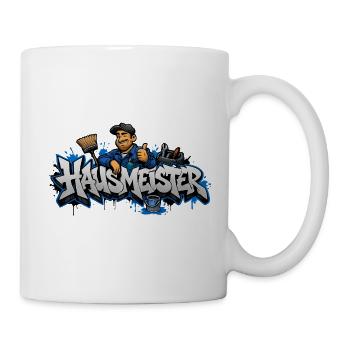 Haus Meister Graffiti Handwerker - Tasse - Weiß - Rechts