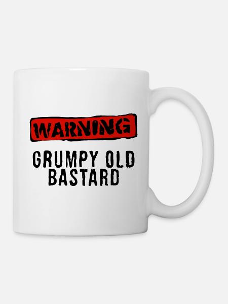 Warnung Stempel Rot - Tasse - Weiß