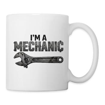 Je suis mécanicien - Mug blanc - blanc - Droite