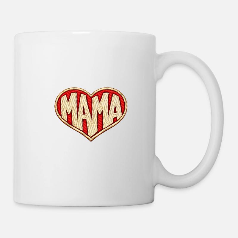 Cœur de maman - Mug blanc - blanc