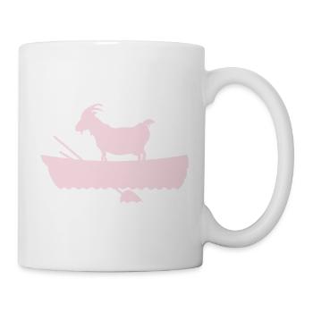 G.O.A.T. Chèvre en Rose Bateau - Mug blanc - blanc - Droite