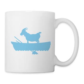 G.O.A.T. Ziege im Boot - Tasse - Weiß - Rechts