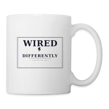 Câblé différemment - Mug blanc - blanc - Droite