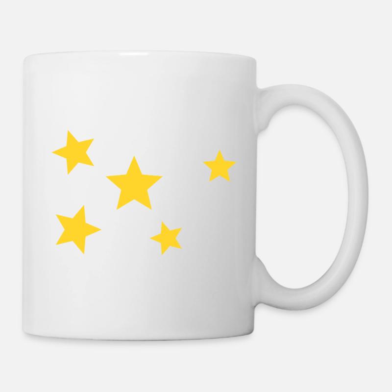 Sterne - Tasse - Weiß