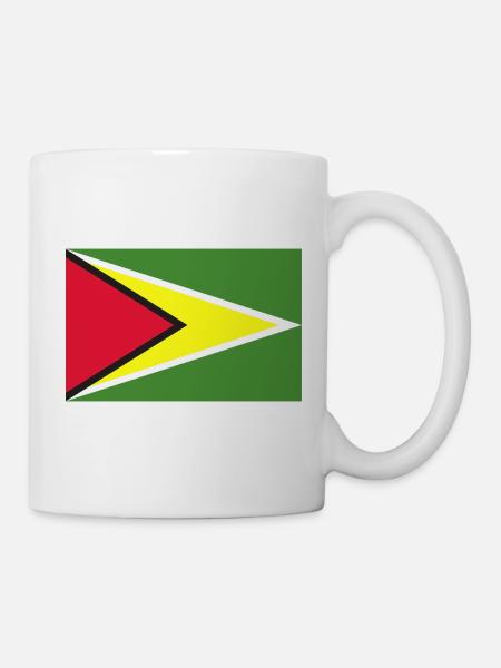 Flagge von Guyana - Tasse - Weiß