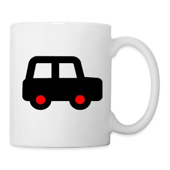 Voiture - Mug blanc - blanc - Droite