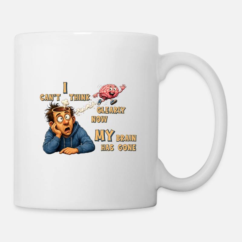 Thinking Offline - My Brain Has Quit - Mug - white