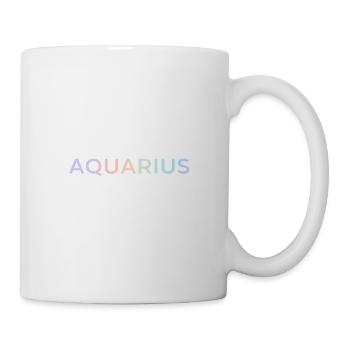 Pastell-Wassermann-Gradiententypografie - Tasse - Weiß - Rechts