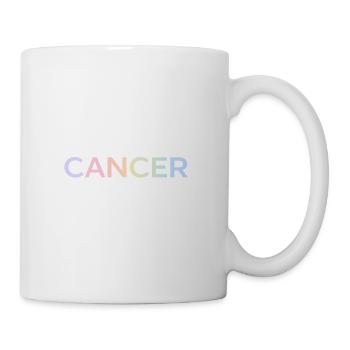 Pastell-Krebs-Bewusstseinsbriefe - Tasse - Weiß - Rechts