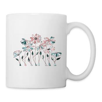 Fleur - Mug blanc - blanc - Droite