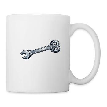 Verstellbarer Pretzel-Schlüssel - Tasse - Weiß - Rechts