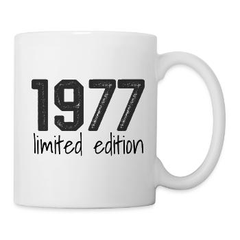 1977 Limited Edition Retro Geburtstag Jahrgang Des - Tasse - Weiß - Rechts