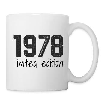 1978 Limited Edition Retro Geburtstag Jahrgang Des - Tasse - Weiß - Rechts