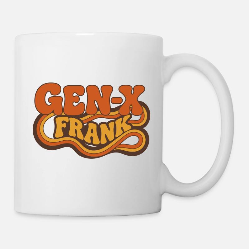 Gen-X Frank Retro Logo - Mug - white