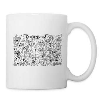 Schützenfest feucht-fröhlich - Tasse - Weiß - Rechts