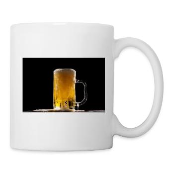 Beer mug in the dark: foam shimmer - Mug - white - Right