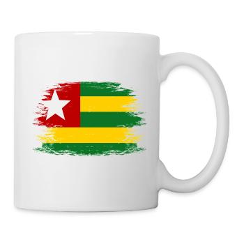 Togo_Flagge_used - Mug - white - Right