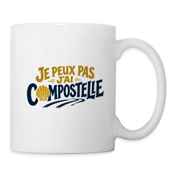 Je peux pas j'ai Compostelle - Mug blanc - blanc - Droite