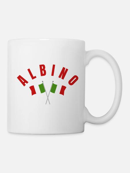 Albino-Italienische Flaggen - Tasse - Weiß