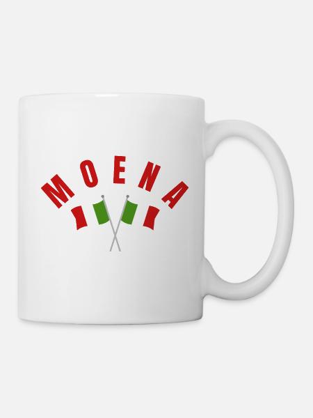 Modena Italienische Flaggen - Tasse - Weiß