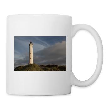 Leuchtturm Lingvig Fyr Ringkobing Dänemark - Tasse - Weiß - Rechts