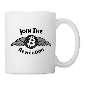 Bitcoin Wing Motif - Mug - white - Right