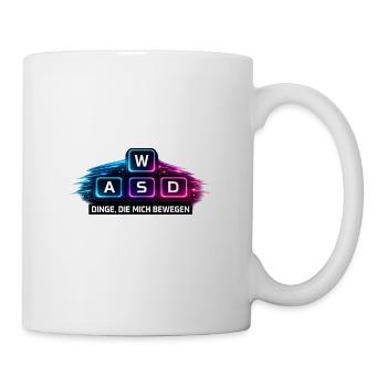 Dinge Die Mich Bewegen WASD PC Gamer  - Tasse - Weiß - Rechts