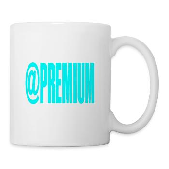 Neon @PREMIUM Text Logo - Mug - white - Right