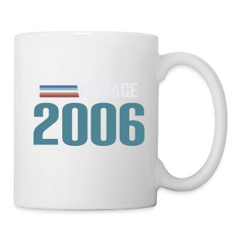 Tee 20 Jahre Weltraumgeboren 2006 - Tasse - Weiß - Rechts