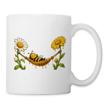 Biene Honig Imker Honigwabe Bienchen Insekt - Tasse - Weiß - Rechts