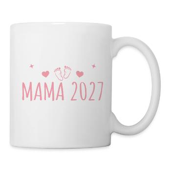 Schwangerschaft Verkünden Mama 2027 - Tasse - Weiß - Rechts