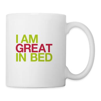 I am Great in Bed - Mug - white - Right