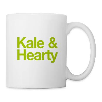 Chou kale et Joyeuse Légume Copieuse - Mug blanc - blanc - Droite