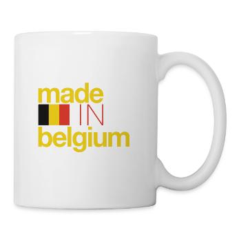 Fabriqué en Belgique - Mug blanc - blanc - Droite