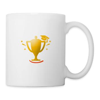 Pokal - Tasse - Weiß - Rechts