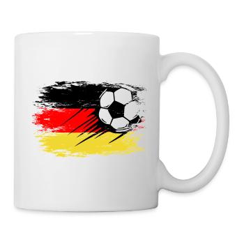 Football allemand utilisé - Mug blanc - blanc - Droite