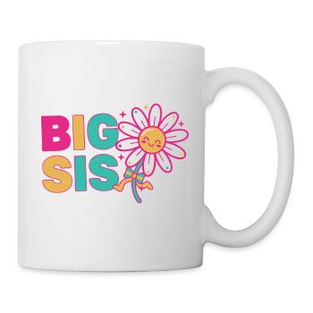 Geschlechterenthüllung BIG SIS Big Sister Babyparty - Tasse - Weiß - Rechts