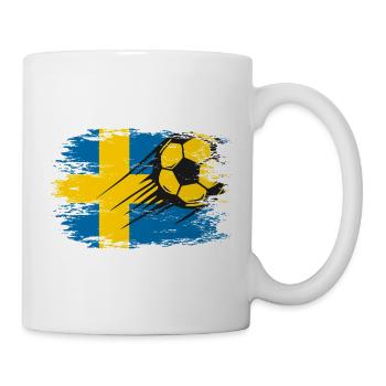 Le flag football suédois en mouvement - Mug blanc - blanc - Droite