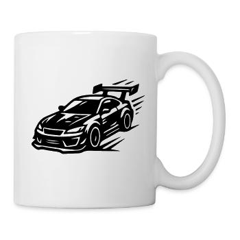 Car Sports Car Symbol Turbo - Mug - white - Right