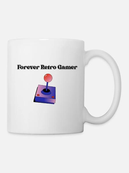 Forever Retro Gamer - Tasse - Weiß