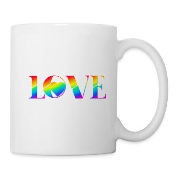 Rainbow_Love_Pride_edition - Tasse - Weiß - Rechts
