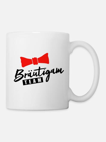 Bräutigam Team - Tasse - Weiß