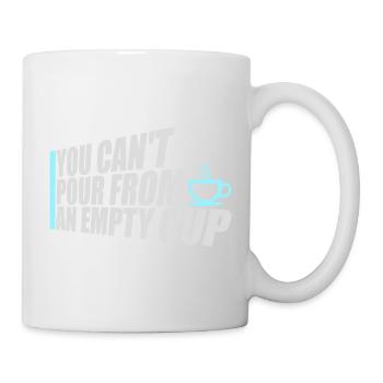 On ne peut pas verser dans un gobelet vide Soins personnels - Mug blanc - blanc - Droite