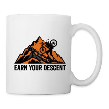Gagnez votre randonnée de dénivelé un tee à vélo - Mug blanc - blanc - Droite