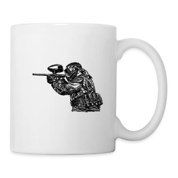 Tactical Paintball Sniper Design - Mug - white - Right