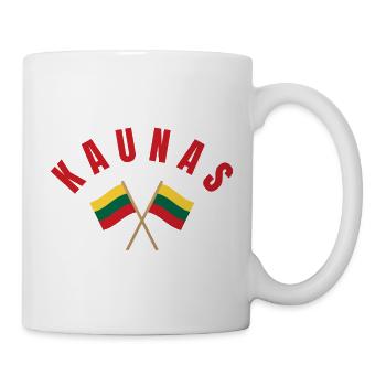 Kaunas Crossed Lithuanian Flags - Mug - white - Right