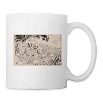 Dream Robotics : Panneau mécanique - Mug blanc - blanc - Droite