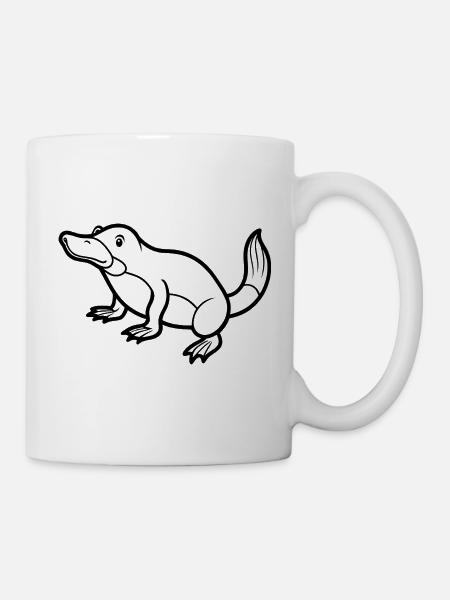 Schnabeltier - Tasse - Weiß