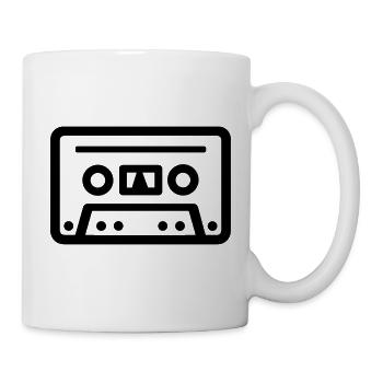 Kassette - Tasse - Weiß - Rechts