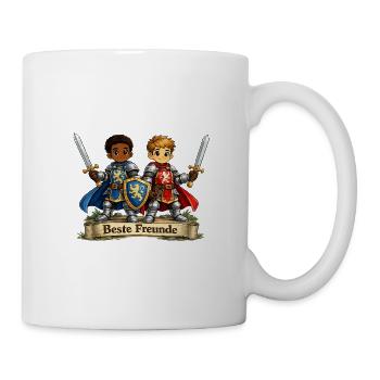 Beste Freunde Ritterduo - Tasse - Weiß - Rechts